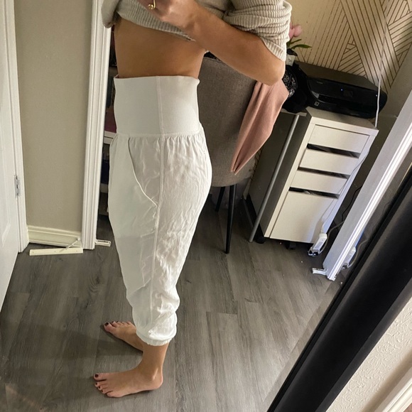White Lululemon Joggers - Picture 4 of 5